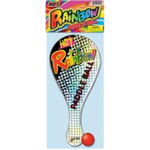 Rainbow Paddle Ball, PartNo 1994, by Ja-Ru Inc., Spring, Paddle Balls, Seasonal,"