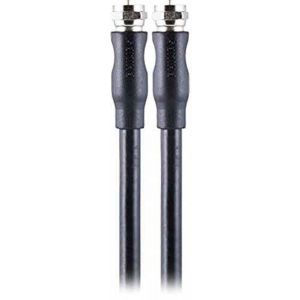 Philips RG6 25 ft (7.6m) Black Coaxial Cable, Digital Coax Cable for Audio and Video, Indoor, for Cable, TV, Antenna, Satellite,"