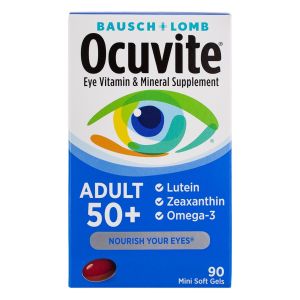 Ocuvite® Adult 50+ Eye Vitamins and Mineral Supplements from Bausch + Lomb – 90 Soft Gels