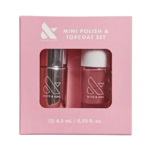 Olive & June Mini Nail Polish + Top Coat Duo Set