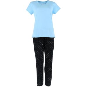 Hanes  Essential Knit Tee and Pant Pajama Set (Women's)