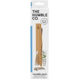 The Humble Co Travel Kit, Bamboo Toothbrush With Case, Floss, Cotton Swab and Toothpaste, 11 Ea"