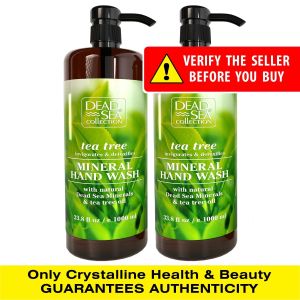 Dead Sea Collection Hand Soap Foaming Large Balt with Pump Tea Tree Scented Pack of 2, 67.6 fl oz"