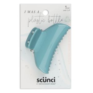 Scunci Earth-Friendly Planet Upcycled Claw Clip, Turquoise"