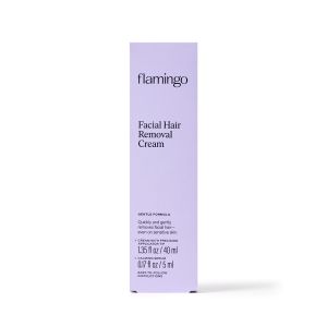 Flamingo Women's Facial Hair Removal Cream with Calming Serum, 1.35 fl oz"