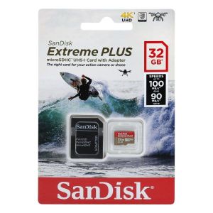 SanDisk Extreme PLUS MicroSD UHS-I Card with Adapter, 32GB"