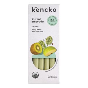 Kencko Greens Organic Instant Fruit & Veggie Smoothies, Powdered Drink Mix, .78 oz, 4 Pack"