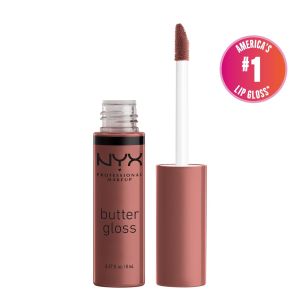 NYX Professional Makeup Butter Gloss, Non-Sticky Lip Gloss, Spiked Toffee, 0.27 Oz"