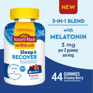 Nature Made Wellblends Sleep & Recover Gummies, Sleep Aid Supplement, 44 Count"