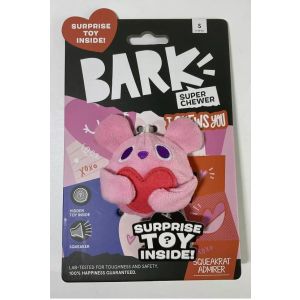 Bark Box Super Chewer I Chews You Squeakrat Admirer Squeaker Dog Toy Small 0-20lbs