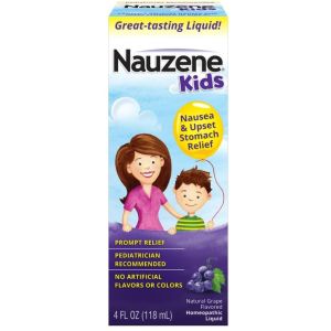 Nauzene Kids Upset Stomach & Nausea Relief Liquid, Grape, 4 Ounce"