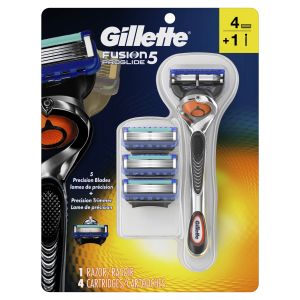 Gillette Fusion5 ProGlide Men's Razor, Handle & 4 Blade Refills"