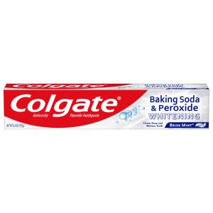 Colgate Baking Soda and Peroxide Toothpaste, Brisk Mint, 6 Oz Tube"