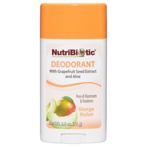 NutriBiotic Deodorant, Mango Melon with GSE, 2.6 Ounce Stick"