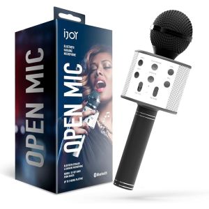 iJOY Karaoke Microphone Portable Wireless Karaoke Machine Speaker with Recorder, Black"