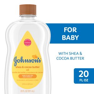 Johnson's Baby Body Moisturizing Oil with Shea & Cocoa Butter, 20 oz"