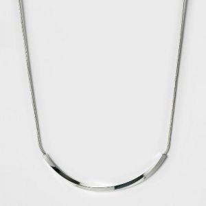 A New Day Silver Dangle Chain Necklace 1 Count