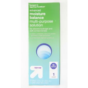 Up&Up Pure Advanced Moisture Moist Balance Multi-Purpose Lens Solution, 12 fl oz"