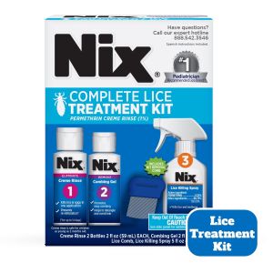 Nix Complete Lice Treatment Kit, Lice Treatment for Hair, Lice Spray for Home, Lice Comb"