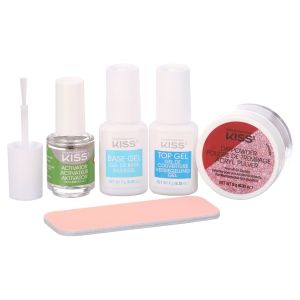 KISS Salon Dip Glitter Kit DIY Manicure, ‘Be Glam’, 8 Count"