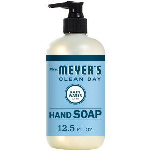 Mrs. Meyer's Clean Day Liquid Hand Soap, Rain Water Scent, 12.5 Ounce Bottle"