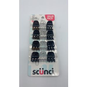 Scunci Jaw Clips Value Pack, 12 count"