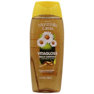 Grisi Manzanilla Cleansing Shampoo with Chamomile Extract for All Hair Types, 13.5 fl oz Bottle"