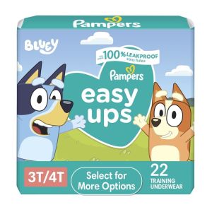 Pampers Easy Ups Bluey Training Pants Toddler Boys Size 3T/4T 22 Count (Select for More Options)