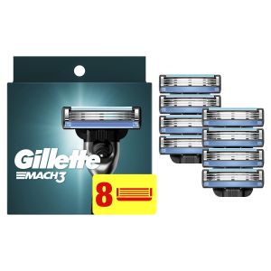 Gillette Mach3 Men's Razor Blades, 8 Blade Refills"