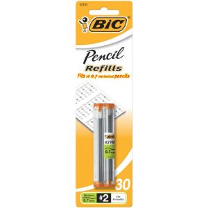 BIC Mechanical Pencil Refills, No. 2 HB, 0.7 mm, 30 Pack"