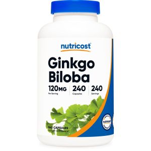 Nutricost Ginkgo Biloba Capsules 120mg, 240 Capsules, Supplement"