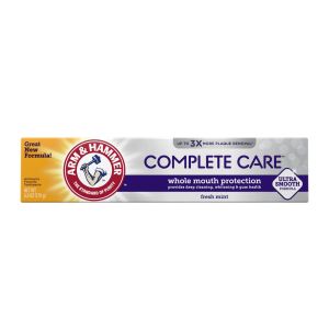 ARM & HAMMER Complete Care Toothpaste, Fresh Mint Flavor, Whole Mouth Protection, 6.0oz Tube"