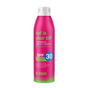 b.tan spf is your bff spf 30 spray sunscreen