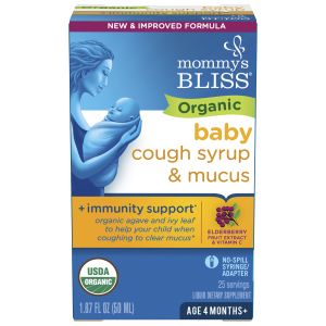 Mommy’s Bliss® Organic Baby Cough Syrup and Mucus + Immunity Support. over-the-Counter, 1.67 fl oz"