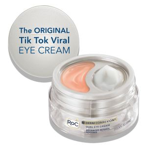 RoC Derm Correxion Dual Eye Cream with Retinol + Peptides for Puffy Eyes &Dark Circles, 0.68 oz"