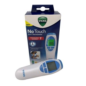 Vicks 3-in-1 No Touch  Digital Thermometer, All Ages, White, VNT200"