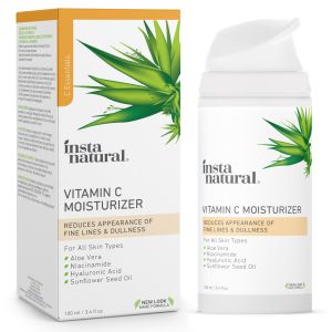 Instanatural Vitamin C Moisturizer with Hyaluronic Acid & Organic Jojoba Oil, 3.4 oz."