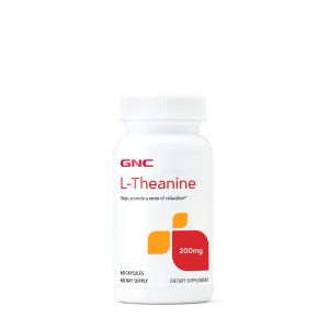 GNC L-Theanine 200mg, 60 Capsules"