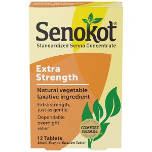 Senokot® Extra Strength, Standardized Senna Concentrate, Tablets, 12-Count"