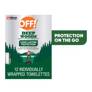 OFF! Deep Woods Insect Repellent Wipes, 1 Pack, 12 Count"