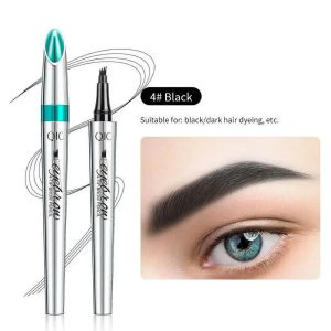 4 Claw Liquid Eyebrow Pencil Stamp Waterproof Ink Pen Gel Microblading Tattoo