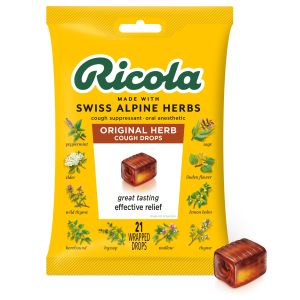 Ricola Original Herb Soothing Cough Drops, Throat Relief & Cough Suppressant, 21 Count"