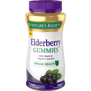 Nature's Bounty Elderberry Immune Support Gummies, 100 Mg, 70 Ct"