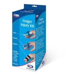 Carex P20700 Finger Injury Kit/Splint, Reduces Pain and Swelling, Size 4"" x 2"" x 1.5"""