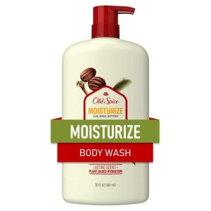 Old Spice Men's Body Wash Moisturize with Shea Butter, All Skin Types, 30 fl oz"