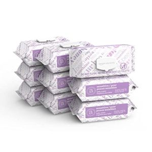 Amazon Elements Baby Wipes, Sensitive, Fragrance Free, White, 810 Count (9 Packs of 90) (Previously 720)"