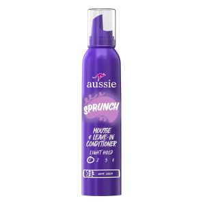 Aussie Sprunch Mousse & Leave-in Conditioner for Curly & Wavy Hair, Unisex, 6 oz"