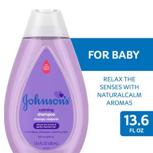 Johnson's Calming Baby Bath Shampoo with NaturalCalm Scent, 13.6 fl oz"