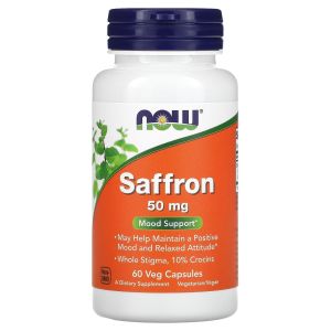 NOW Foods - Saffron Mood Support 50 mg. - 60 Vegetable Capsule(s)