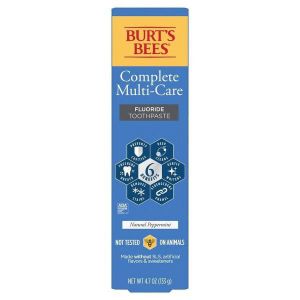 Burt's Bees Complete Multi-care Toothpaste Natural Peppermint 4.7 Oz